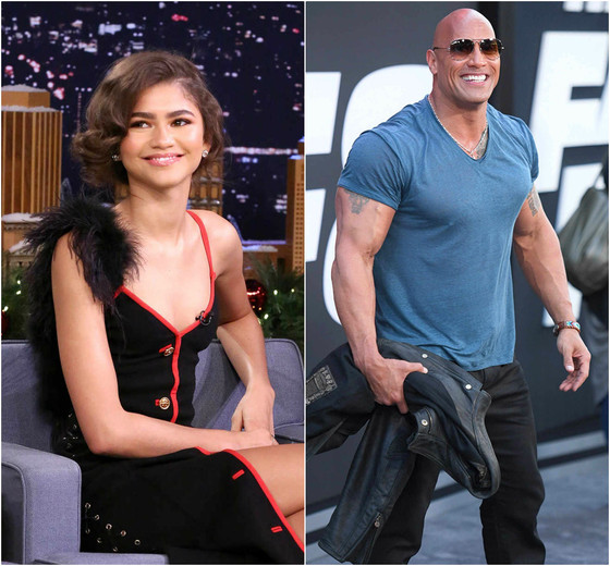 Zendaya, Dwayne Johnson Zendaya, Dwayne Johnson